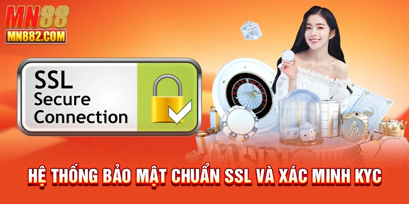 Hệ thống bảo mật chuẩn SSL và xác minh KYC