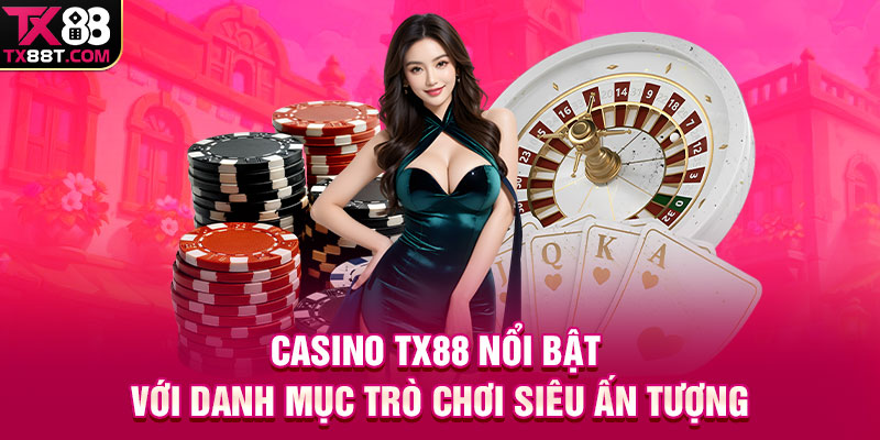 Casino TX88 nổi bật với danh mục trò chơi siêu ấn tượng